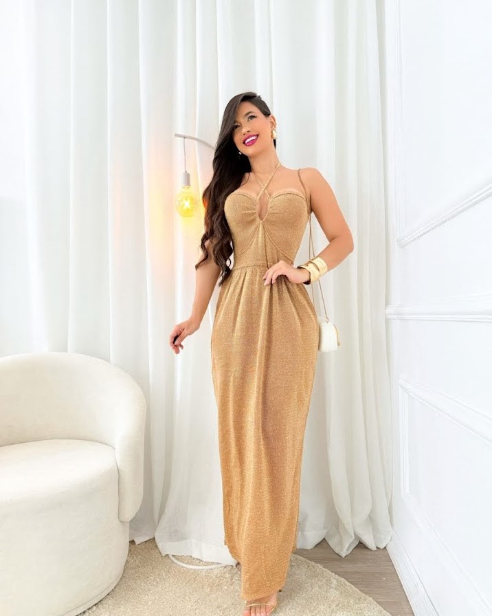 VESTIDO LONGO AMARRAÇÃO